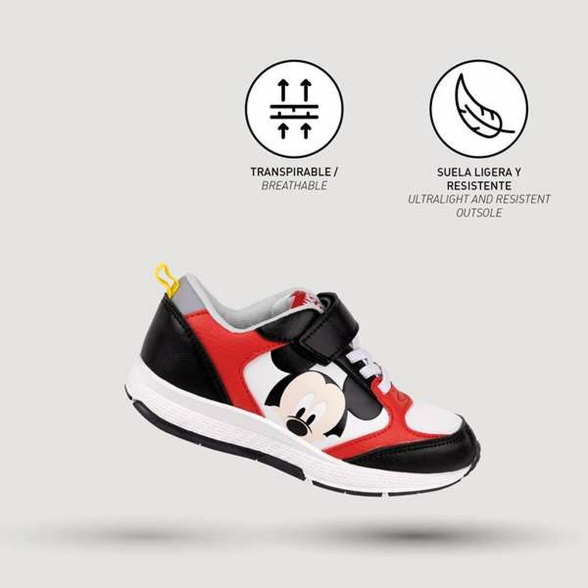 Sports Shoes for Kids Mickey Mouse Red-Shoes and accessories, Shoes-Mickey Mouse-Urbanheer