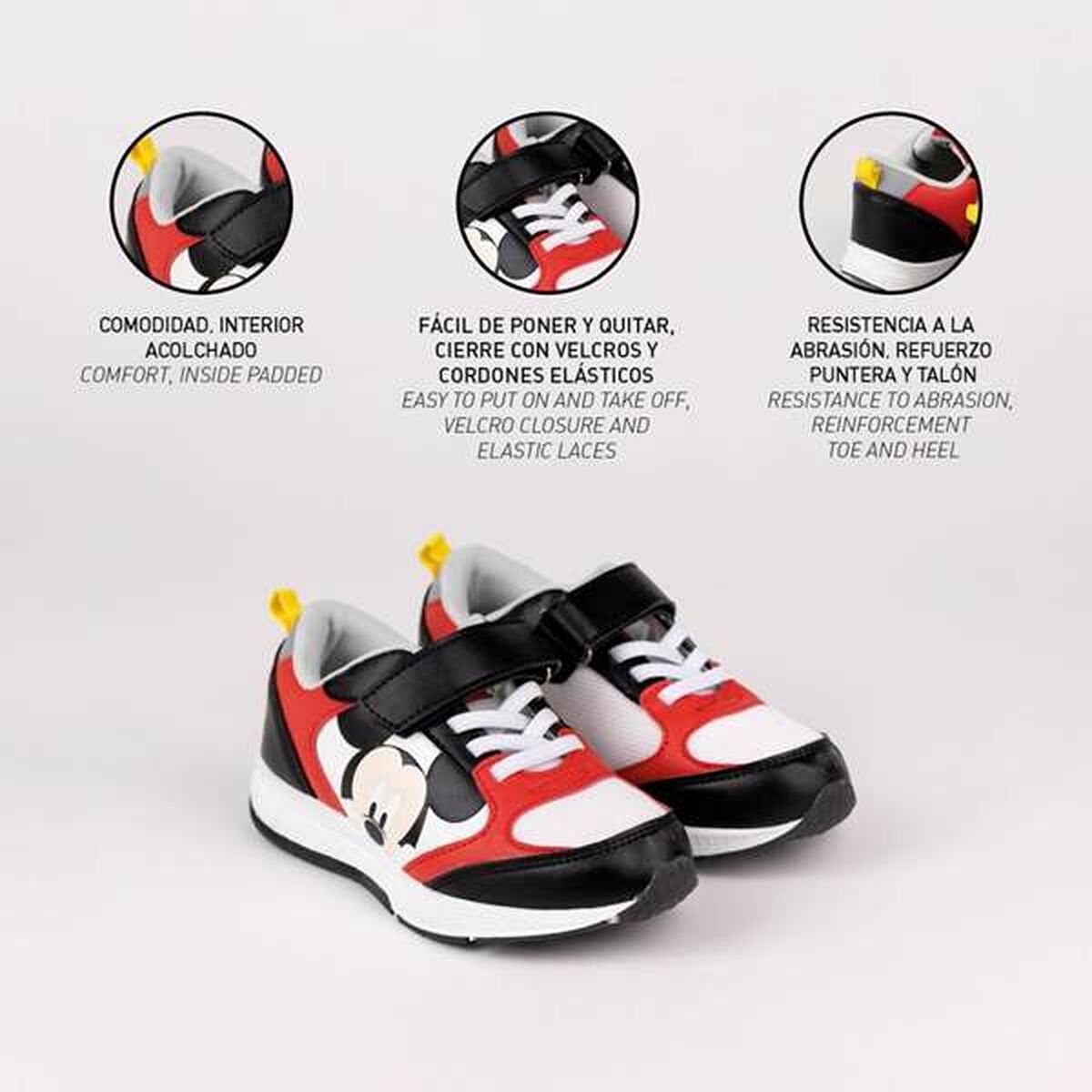 Sports Shoes for Kids Mickey Mouse Red-Shoes and accessories, Shoes-Mickey Mouse-Urbanheer