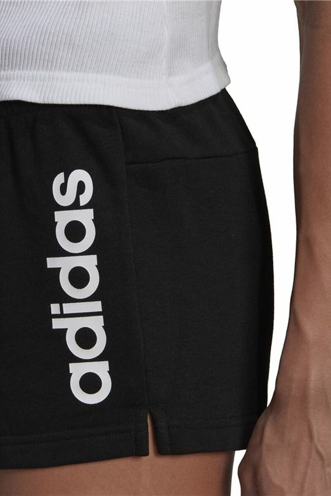 Sports Shorts for Women Adidas Essentials Slim Black-Sports | Fitness > Sports material and equipment > Sports Trousers-Adidas-Urbanheer