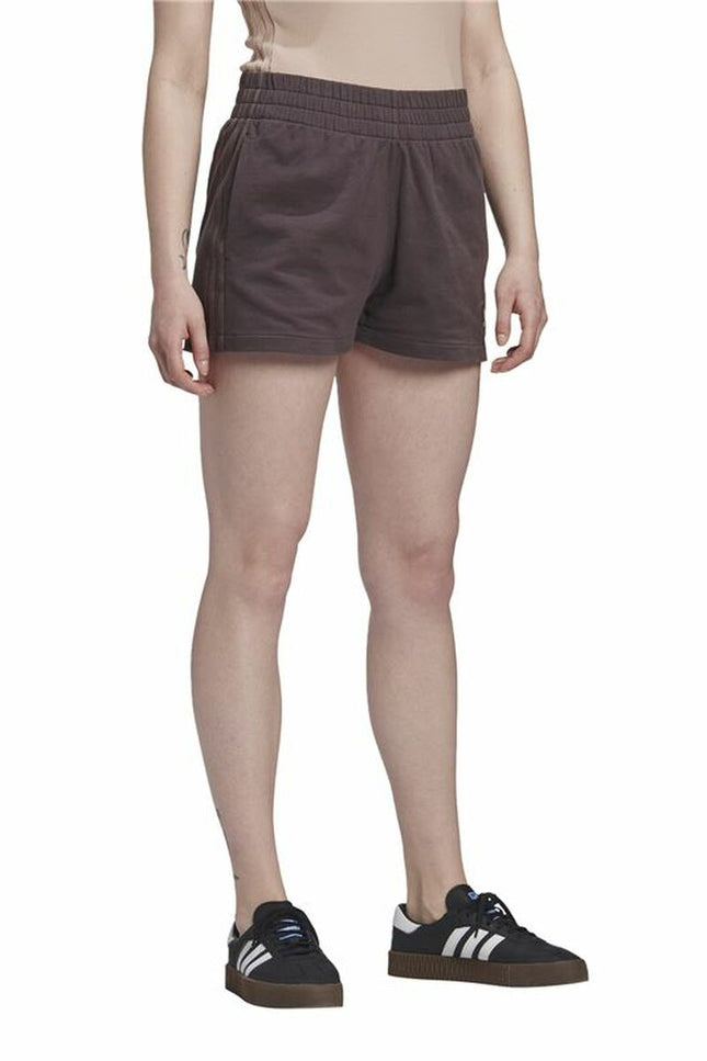 Sports Shorts for Women Adidas Originals 3 stripes Brown-Sports | Fitness > Sports material and equipment > Sports Trousers-Adidas-Urbanheer