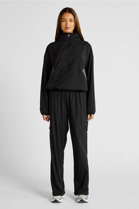 Spray Paneled Windbreaker