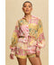 Spring Paisley Short Set PINK MULTI-Set-Luxxel-S-PINK MULTI-Urbanheer