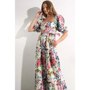 Square Neck Jumpsuit Sage Multi-Clothing Jumpsuits-Mulla-S-Urbanheer