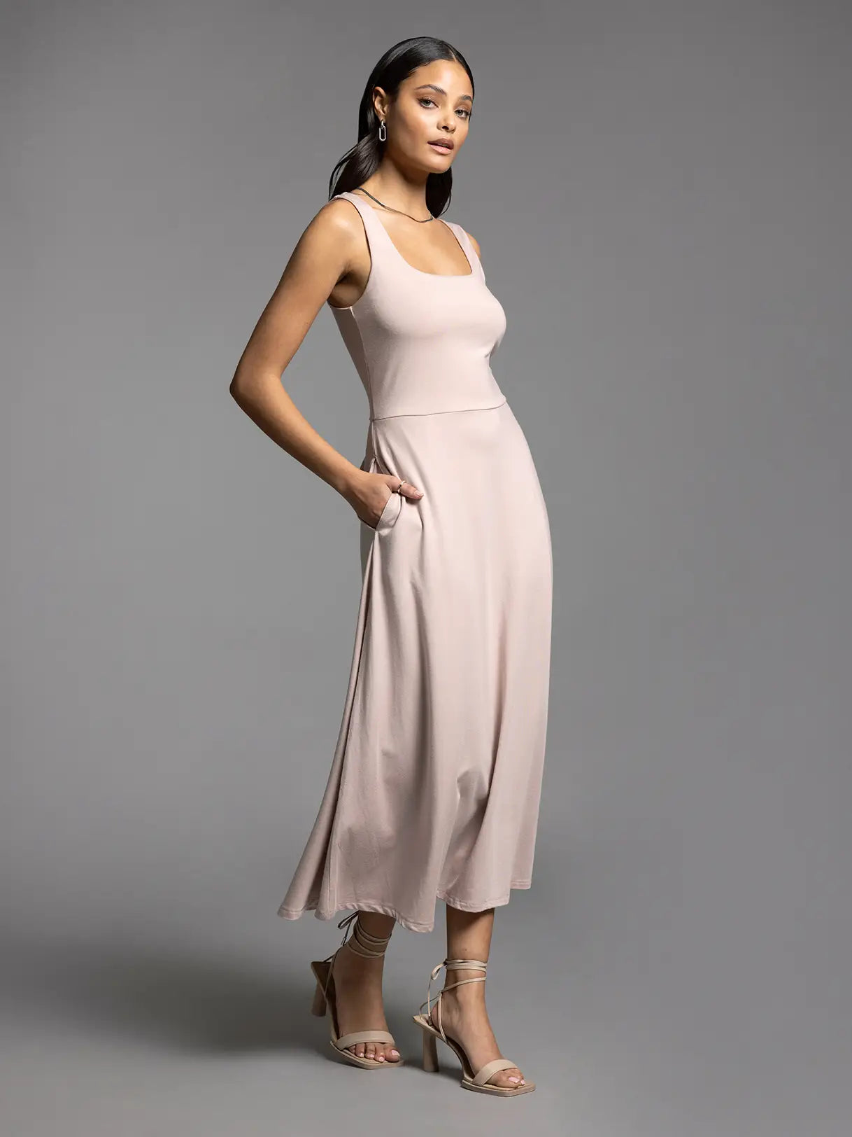 Square Neck Maxi Dress