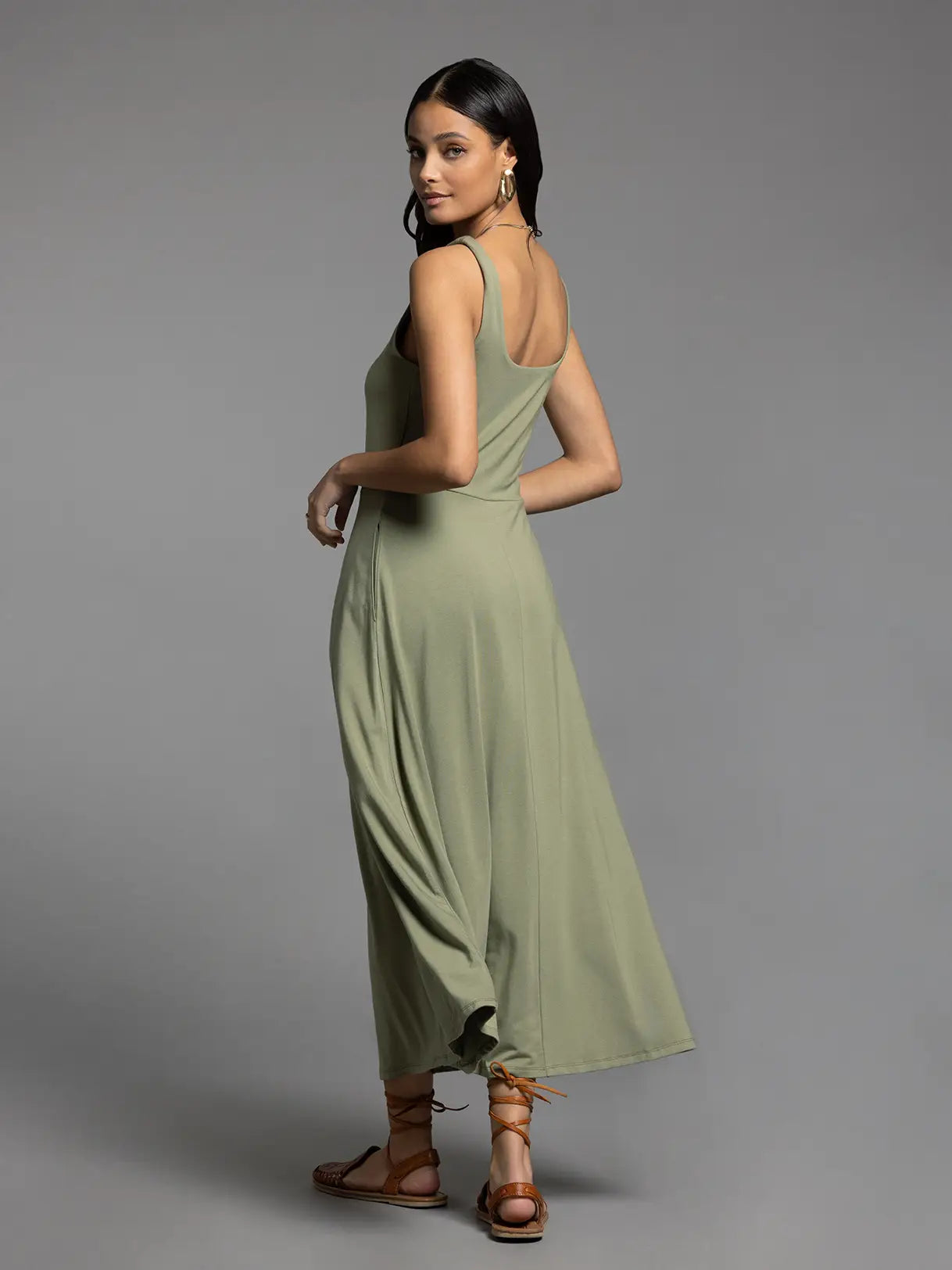 Square Neck Maxi Dress