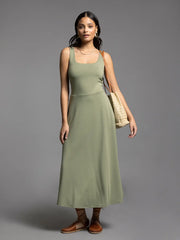 Square Neck Maxi Dress