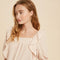 Square Neck Ruffled Waffle Knit NUDE-Top-In Loom-S-Urbanheer