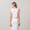 Square Neck Sleeveless Linen Crop Top WHITE-Top-Moon River-XS-WHITE-Urbanheer