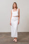 Square Neck Sleeveless Linen Crop Top WHITE-Top-Moon River-XS-WHITE-Urbanheer