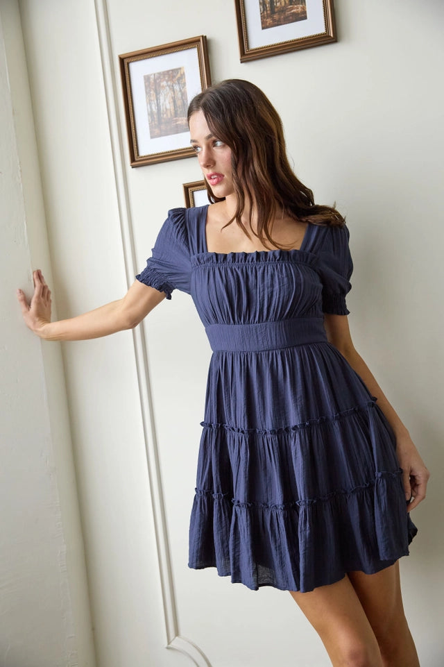 Geek Bar Pulse X Ice Blu Pepper Women's Puff Sleeve Minidress - Blue SQUARE NECK SHOULDER STRAP TIERED MINI DRESS: WHITE-BLUE GINGHAM | Lulu Bella Boutique Geek Bar Pulse X Ice Blu Pepper Women's Puff Sleeve Minidress - Blue SQUARE NECK SHOULDER STRAP TIERED MINI DRESS: WHITE-BLUE GINGHAM | Lulu Bella Boutique