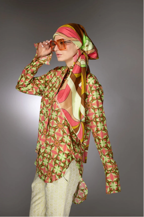 St- Pink High-Low Silk Nuvula Tunic-Tunic-Nuvula-S-Urbanheer