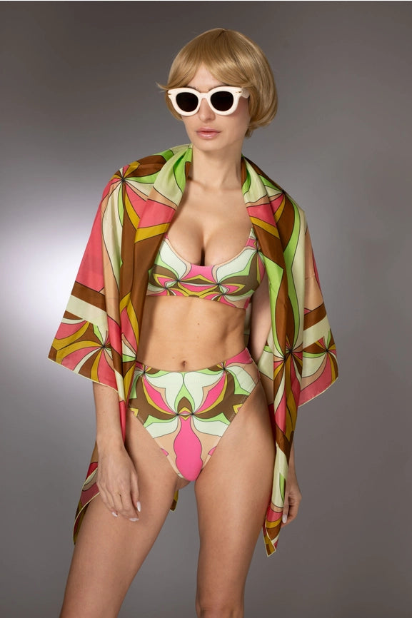 St- Swirl Pink Print Bikini-Bikini-Nuvula-XS-Urbanheer