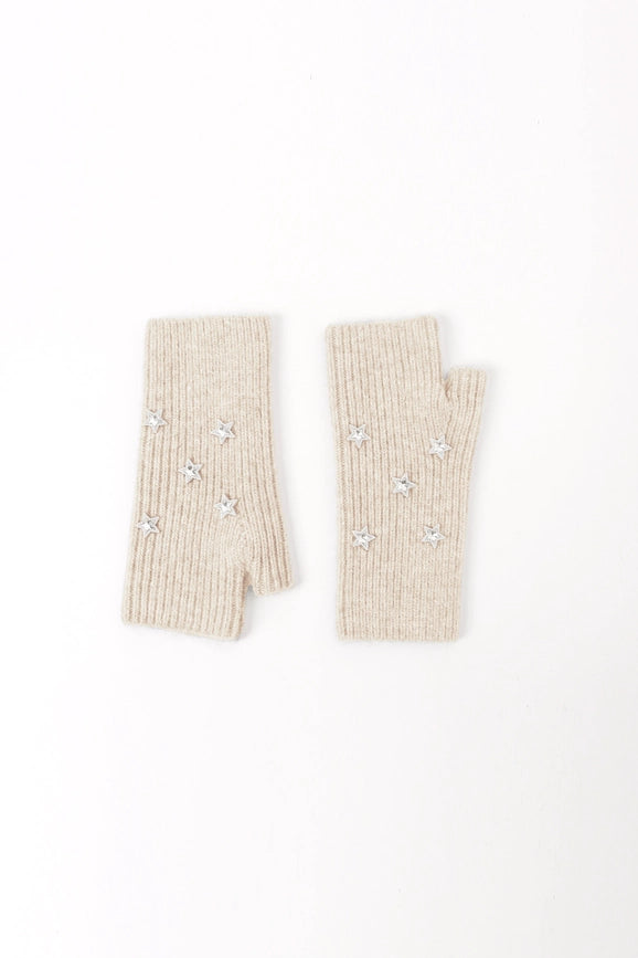 Star Embellished Angora Mittens Beige-Mittens-Pissenlit-Beige-Urbanheer