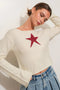 Star Knit Top IVORY-Top-Pretty Garbage-S-IVORY-Urbanheer