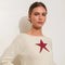 Star Knit Top IVORY-Top-Pretty Garbage-S-IVORY-Urbanheer