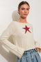 Star Knit Top IVORY-Top-Pretty Garbage-S-IVORY-Urbanheer