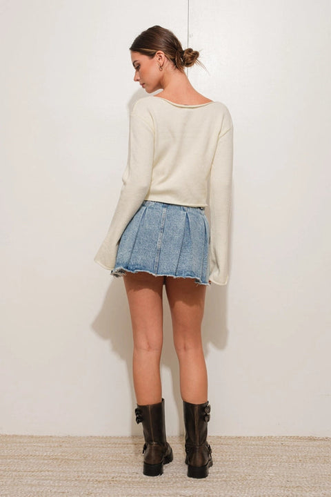 Star Knit Top IVORY-Top-Pretty Garbage-S-IVORY-Urbanheer