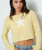 Star Knit Top LT Yellow-Top-Pretty Garbage-S-LT Yellow-Urbanheer