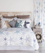 Starfish Reef Quilt Set-Set-Linen Mart-Twin-Urbanheer