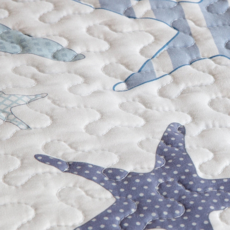 Starfish Reef Quilt Set-Set-Linen Mart-Twin-Urbanheer