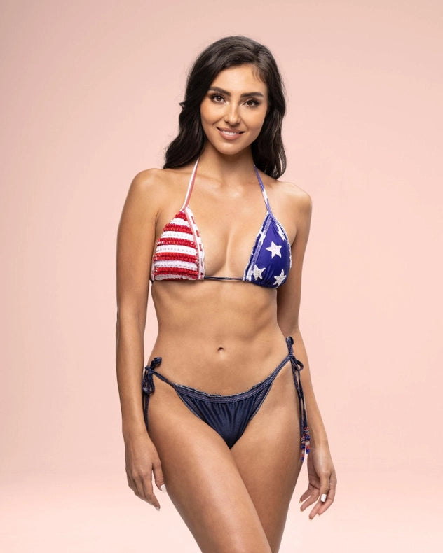 Stars and stripes bikini top sales