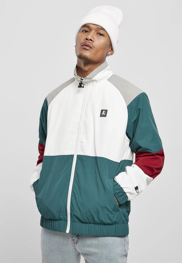 Starter Color Block Retro Jacket-Jacket-Norvine-S-retro green/white/brick red/grey-Urbanheer