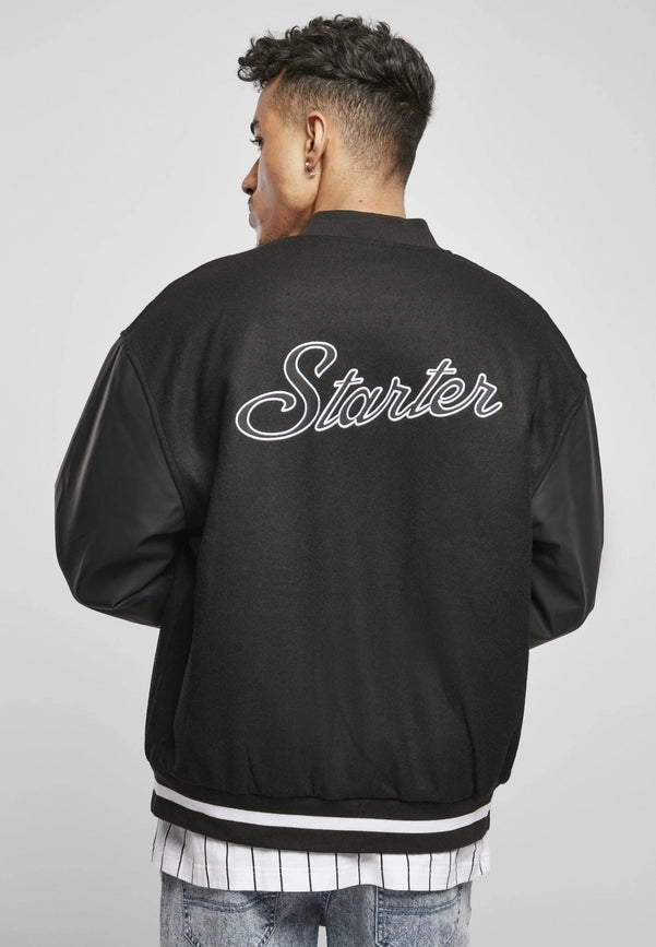 Starter Script College Jacket-Jacket-Norvine-S-Black-Urbanheer