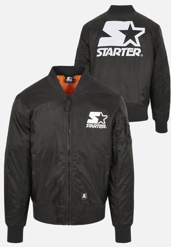 Starter the Classic Logo Bomber Jacket-Jackets-Norvine-S-Black-Urbanheer