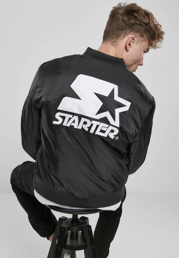 Starter the Classic Logo Bomber Jacket-Jackets-Norvine-S-Black-Urbanheer