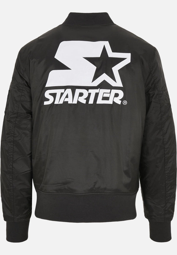 Starter the Classic Logo Bomber Jacket-Jackets-Norvine-S-Black-Urbanheer