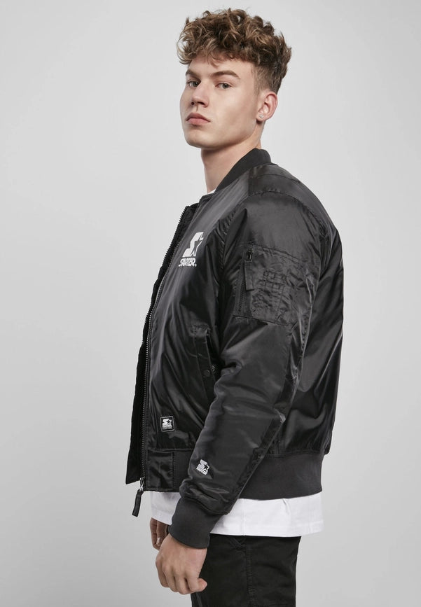 Starter the Classic Logo Bomber Jacket-Jackets-Norvine-S-Black-Urbanheer