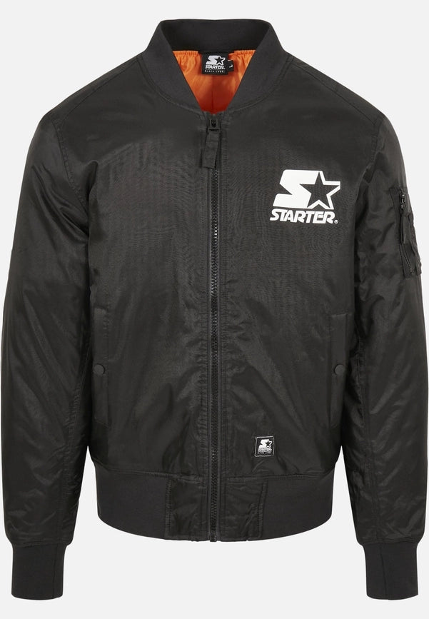 Starter the Classic Logo Bomber Jacket-Jackets-Norvine-S-Black-Urbanheer