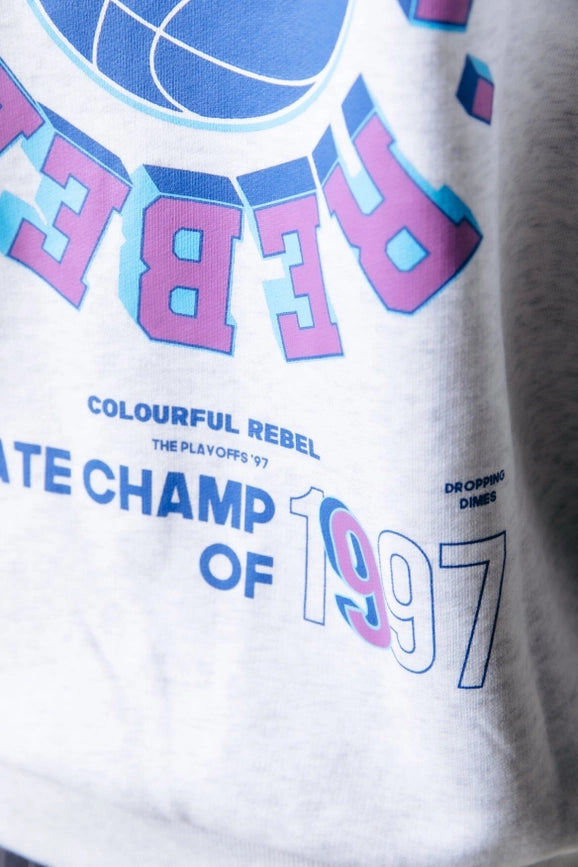 State Champ Sweat | Light Grey Melange-Sweatshirt-Colourful Rebel-XS-Light grey melange-Urbanheer