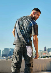 Stay Curious Eyeball Foil Tee Black-Tee-First Row-S-Black-Urbanheer