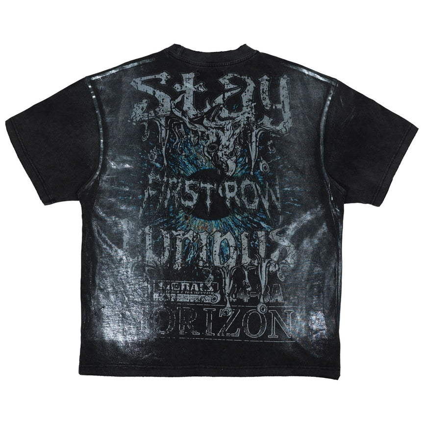 Stay Curious Eyeball Foil Tee Black-Tee-First Row-S-Black-Urbanheer