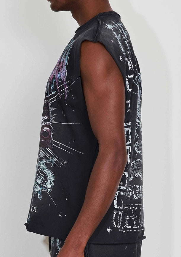 Stay Curious Eyeballs Muscle Tee-Tee-First Row-S-Black-Urbanheer