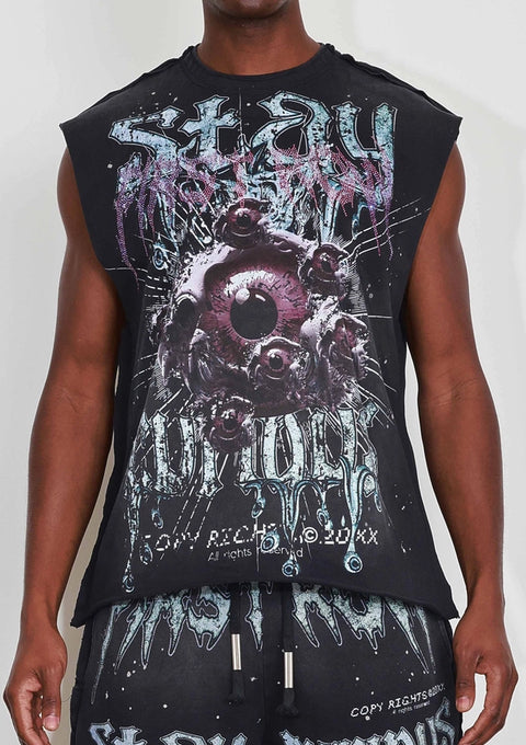 Stay Curious Eyeballs Muscle Tee-Tee-First Row-S-Black-Urbanheer
