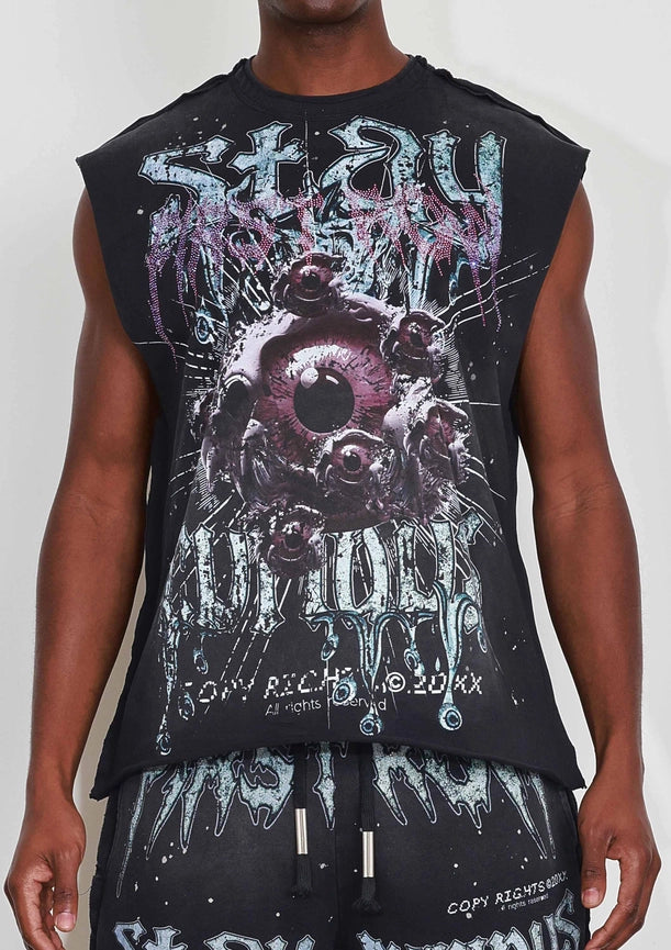 Stay Curious Eyeballs Muscle Tee-Tee-First Row-S-Black-Urbanheer