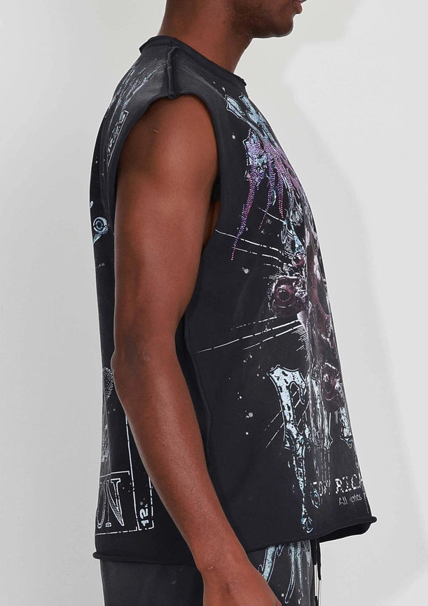 Stay Curious Eyeballs Muscle Tee-Tee-First Row-S-Black-Urbanheer