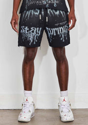 Stay Curious Shorts-Shorts-First Row-S-Black-Urbanheer