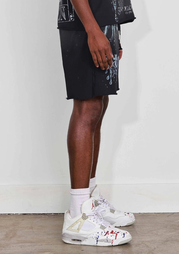 Stay Curious Shorts-Shorts-First Row-S-Black-Urbanheer