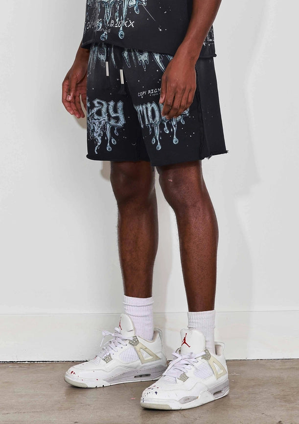 Stay Curious Shorts-Shorts-First Row-S-Black-Urbanheer