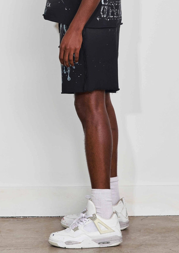 Stay Curious Shorts-Shorts-First Row-S-Black-Urbanheer
