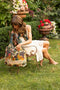 Stay Gold Boho Linen Tote Bag with Rabbit & Bees-Tote Bags-Market of Stars-width 47cm height 42cm (without strap) strap height 26cm (from top of bag to top of shoulder)-Urbanheer