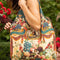 Stay Gold Boho Linen Tote Bag with Rabbit & Bees-Tote Bags-Market of Stars-width 47cm height 42cm (without strap) strap height 26cm (from top of bag to top of shoulder)-Urbanheer