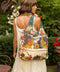 Stay Gold Boho Linen Tote Bag with Rabbit & Bees-Tote Bags-Market of Stars-width 47cm height 42cm (without strap) strap height 26cm (from top of bag to top of shoulder)-Urbanheer