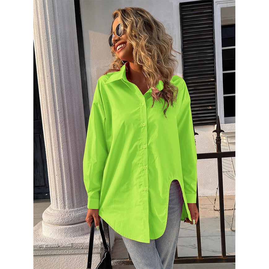 Stella Blouse-Clothing Blouse-Revella The Label-S-Fluorescent green-Urbanheer
