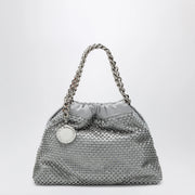 Stella McCartney Black Falabella Mini drawstring bag with drawstring closure