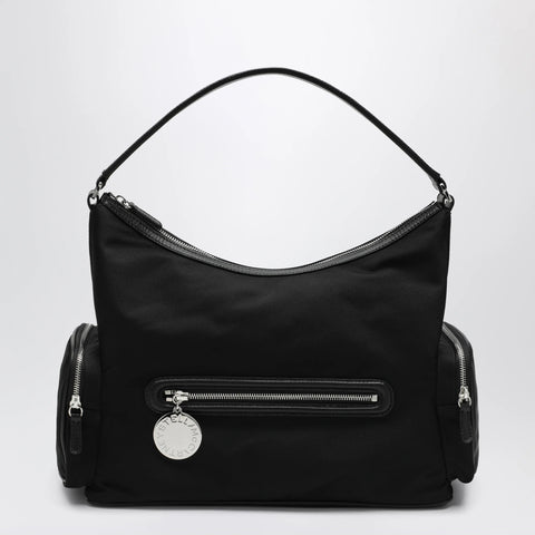 Stella McCartney Dartmoor shoulder bag in ECONYL, ultra black