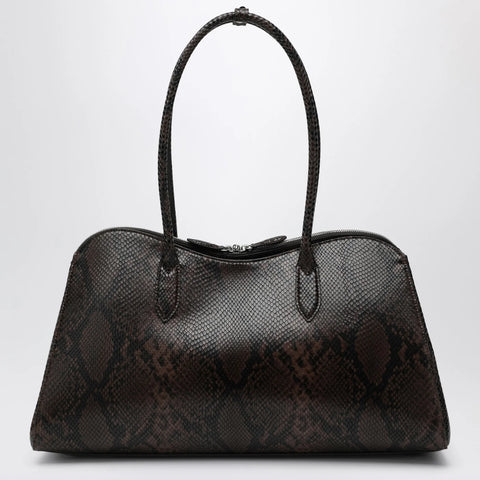 Stella McCartney Espresso snake-effect Ryder tote bag
